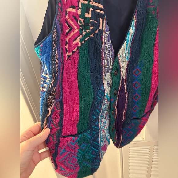 Vintage COOGI cotton button down 3D Vest - Picture 3 of 4
